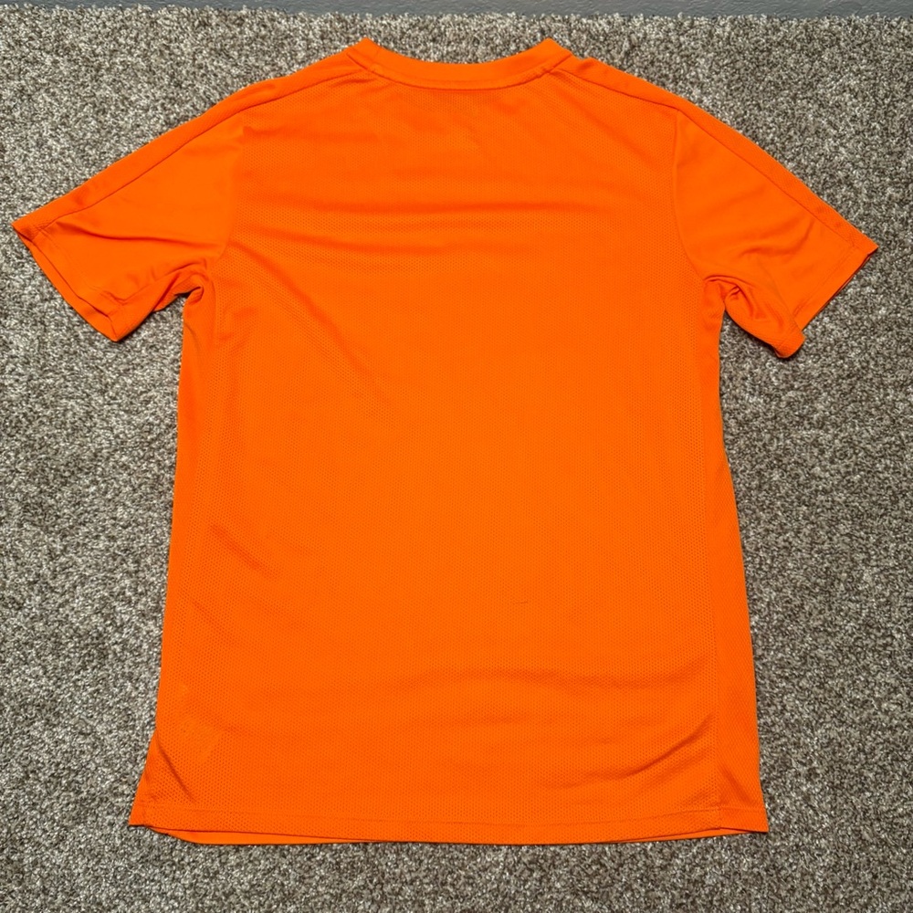 Nike Dri-Fit Youth XL Bright Orange Tee with White Logo - Picture 10 of 10